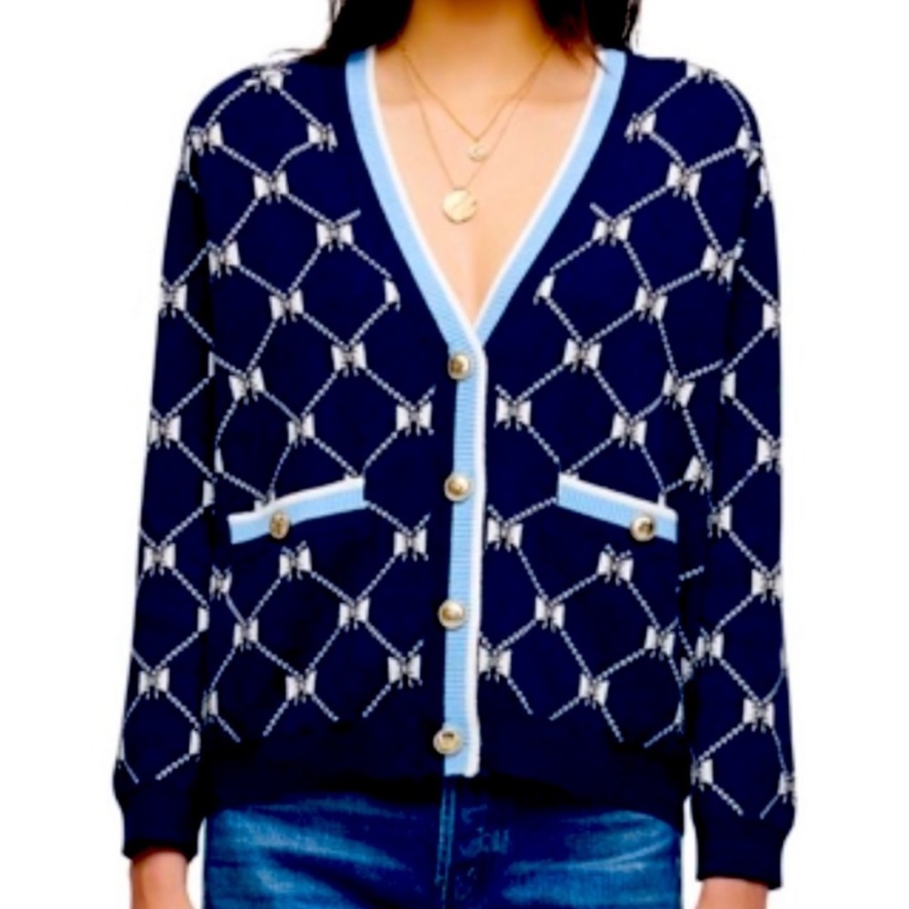 Maje bow cardigan